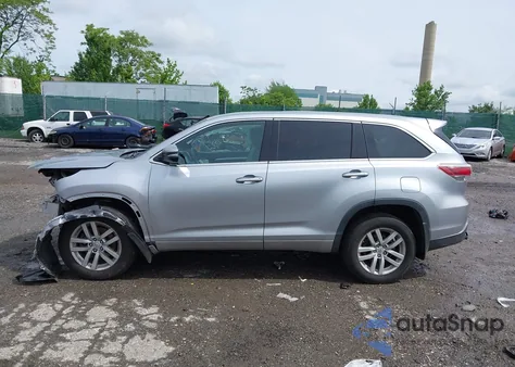 2014 Toyota Highlander Le V6 z USA, uszkodzony, nr VIN 5TDBKRFH4ES048559